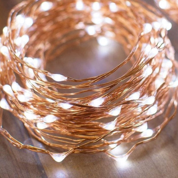 10m Led copper light garland