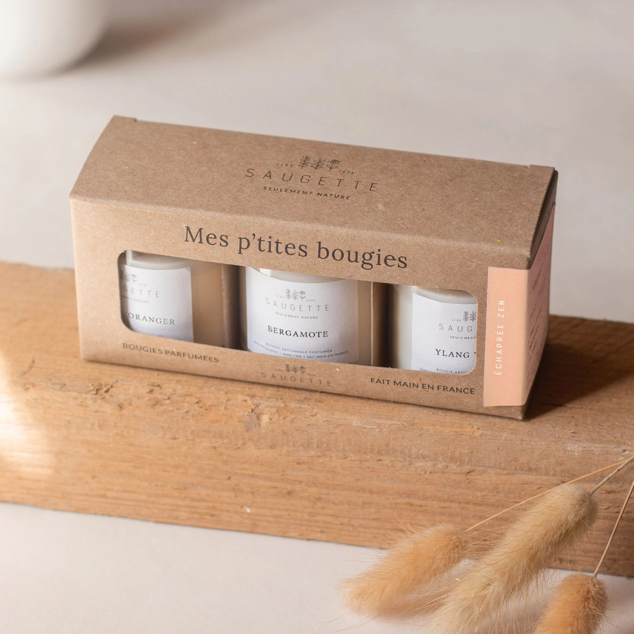 Coffrets de 3 bougies parfumées