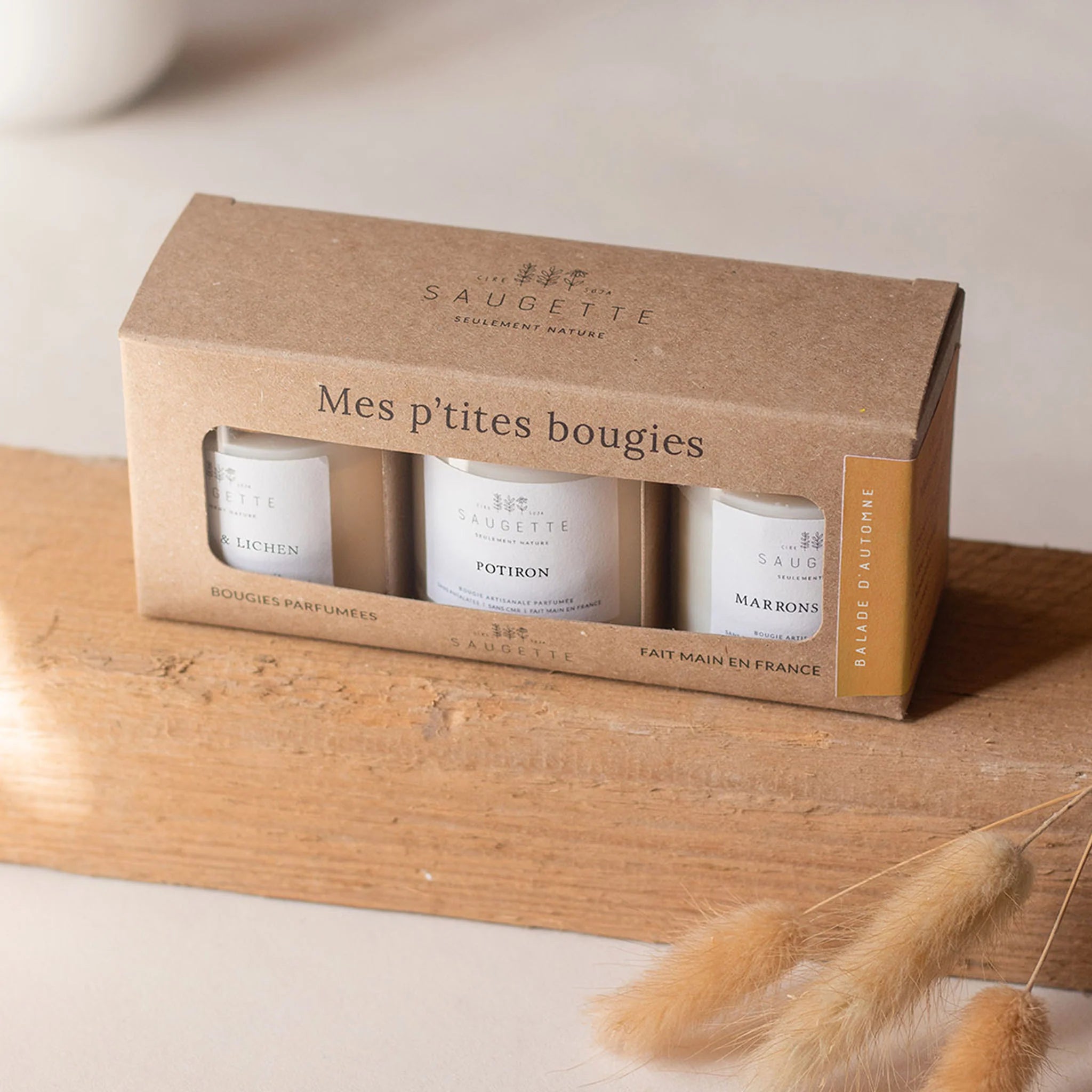 Coffrets de 3 bougies parfumées