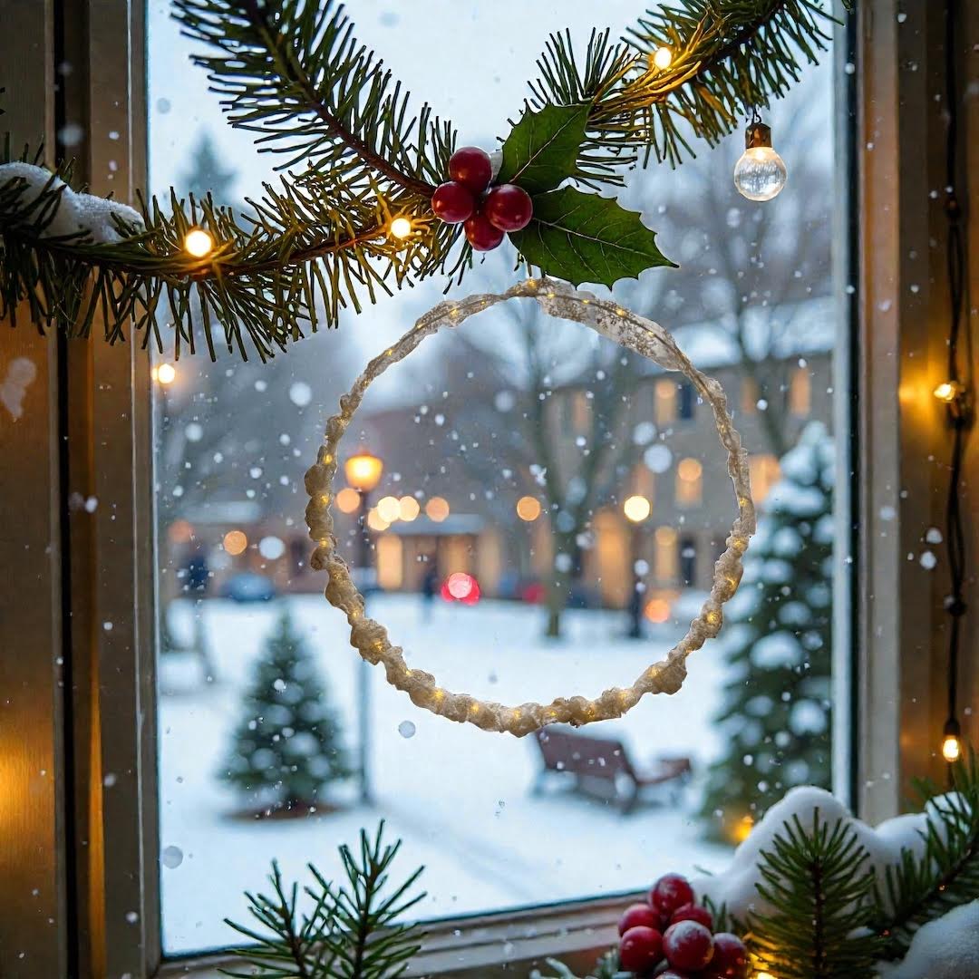 Couronne lumineuse dentelle