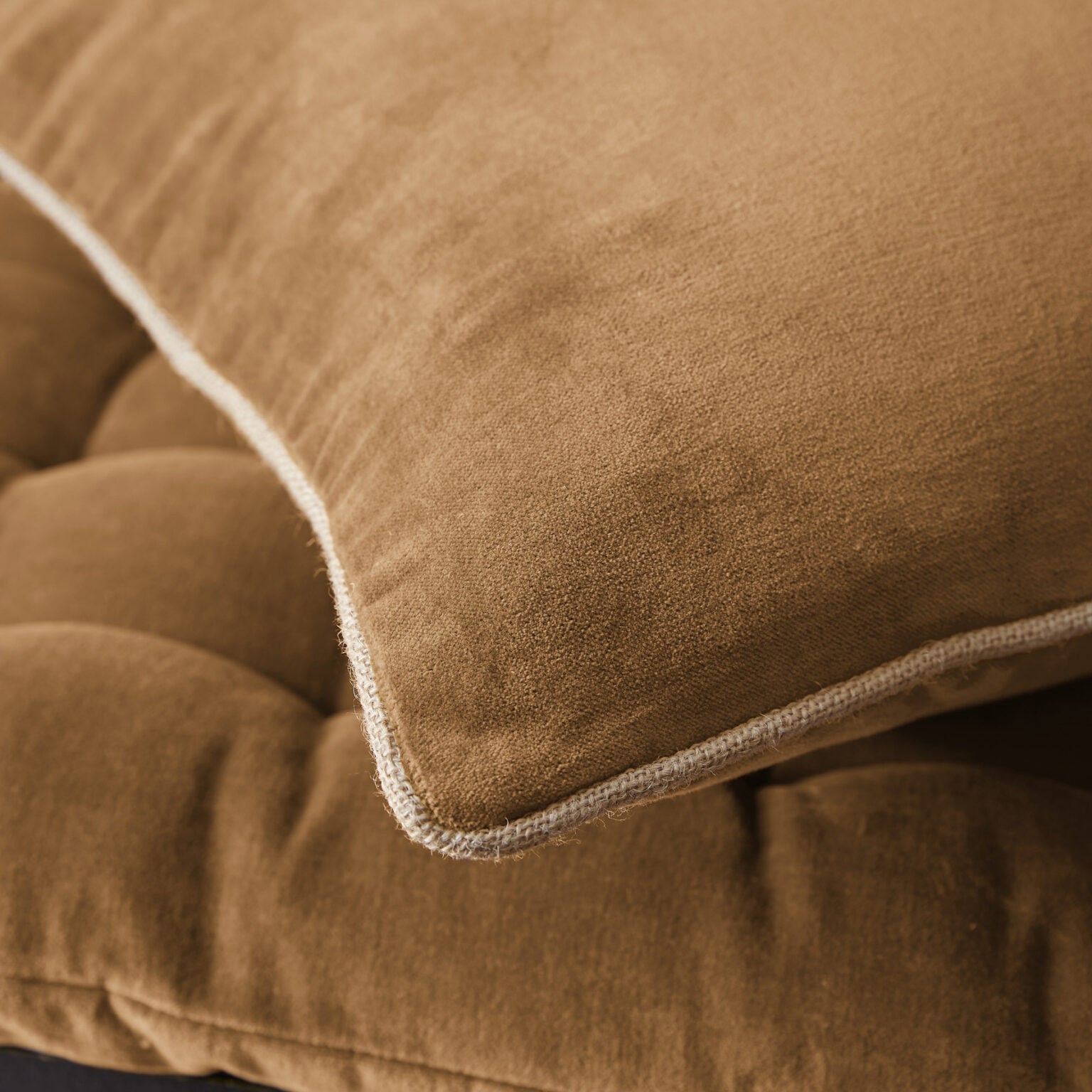 Coussin en velours de coton