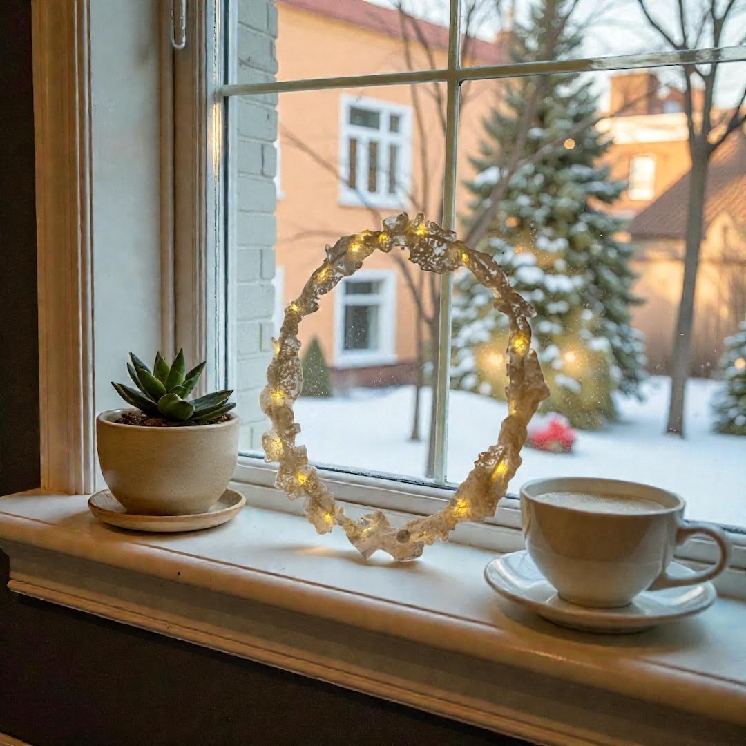 Couronne lumineuse dentelle