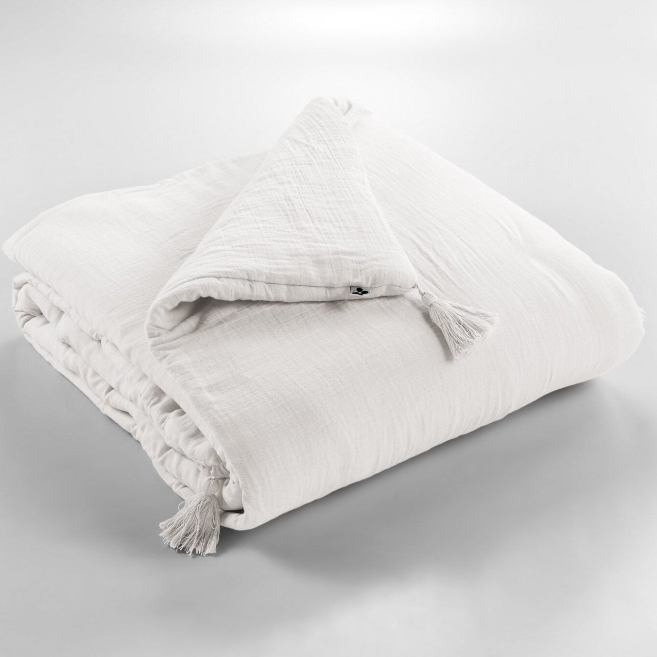 Bout de lit en gaze de coton