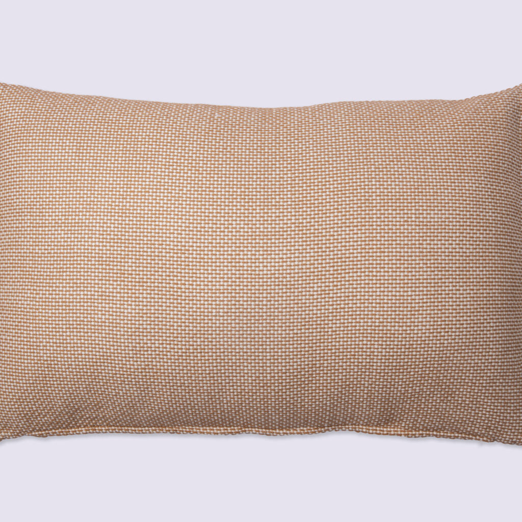 Coussin en coton texturé