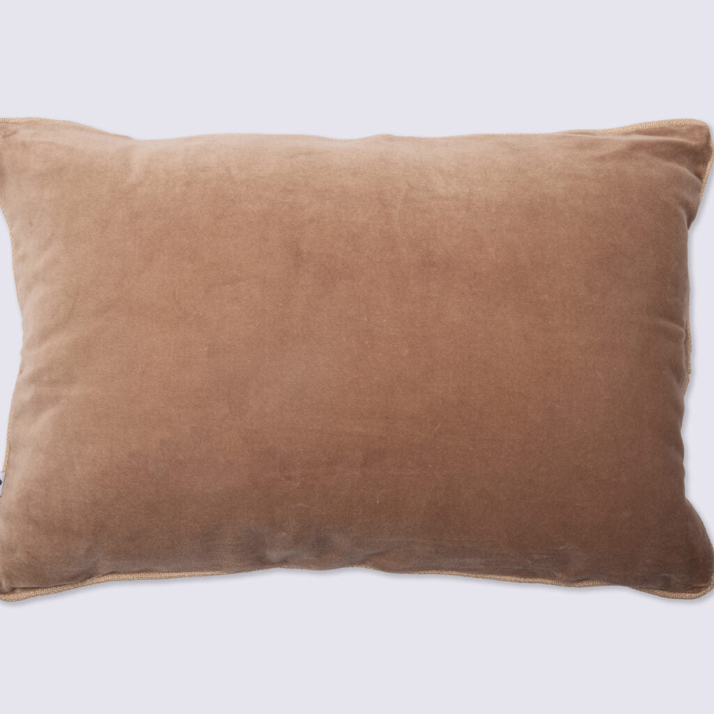 Coussin en velours de coton