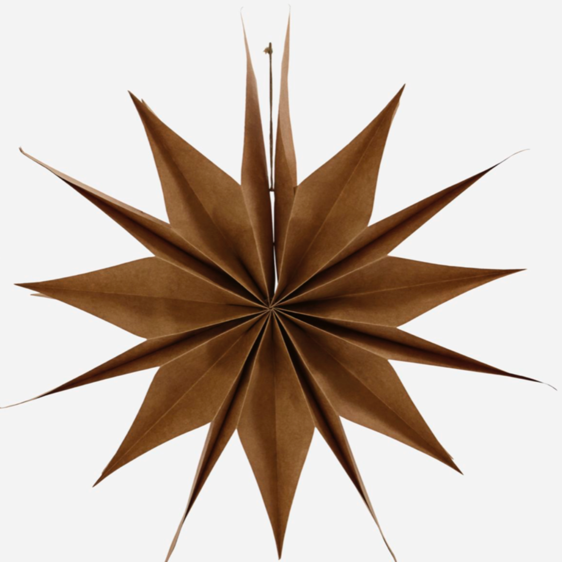 Christmas star in natural paper