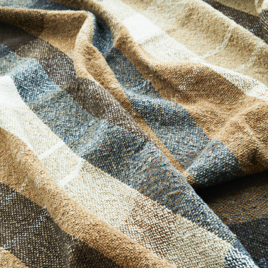Plaid tissé à carreaux