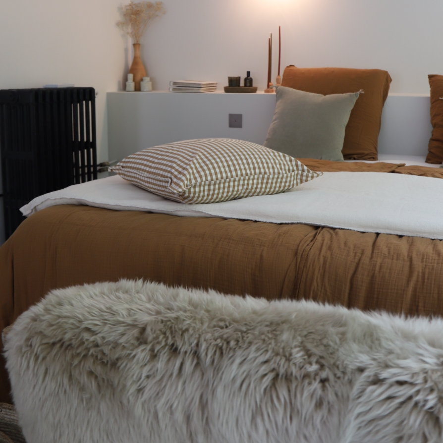 Housse de couette en gaze de coton