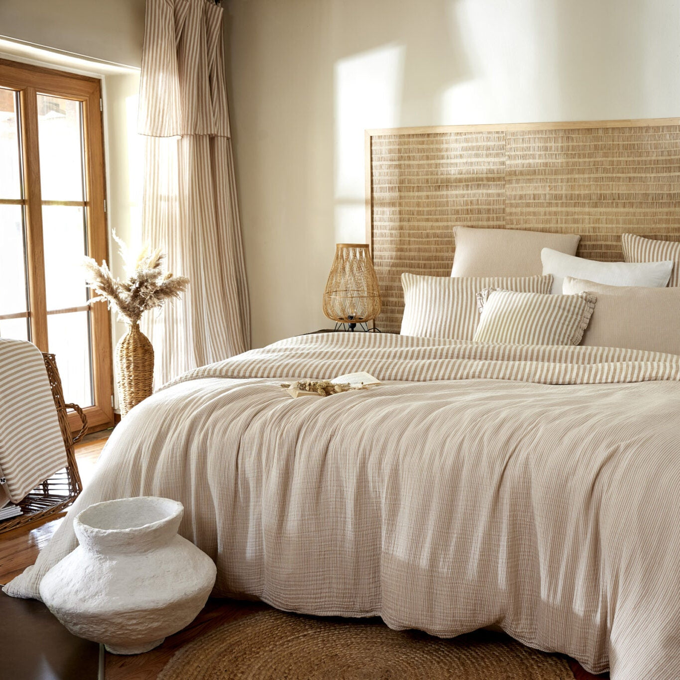 Housse de couette réversible gaze de coton