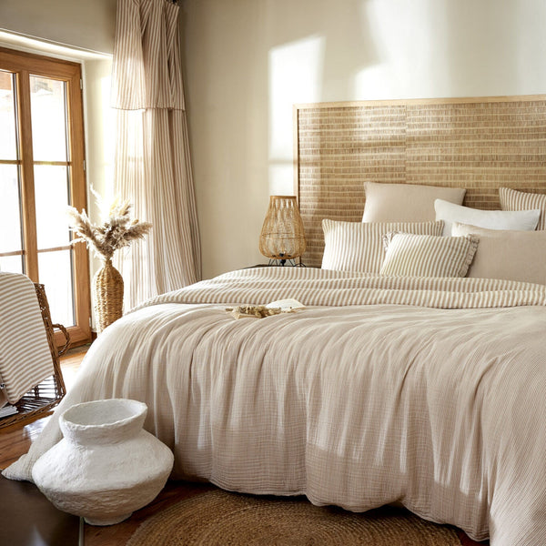 Housse de couette réversible gaze de coton