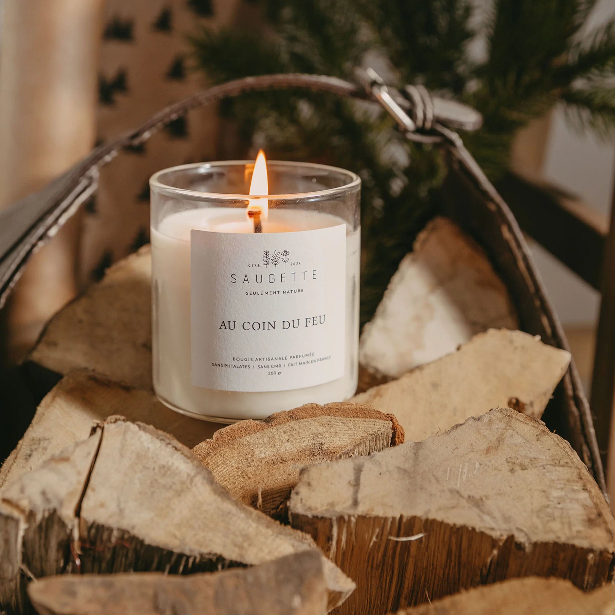 Bougie soirée d'hiver