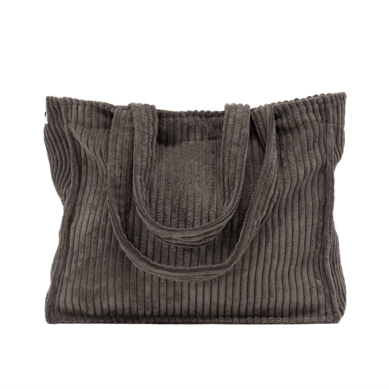 Sac cabas en velours côtelé