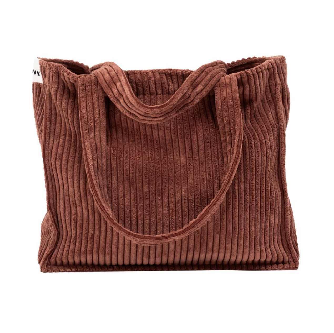 Sac cabas en velours côtelé