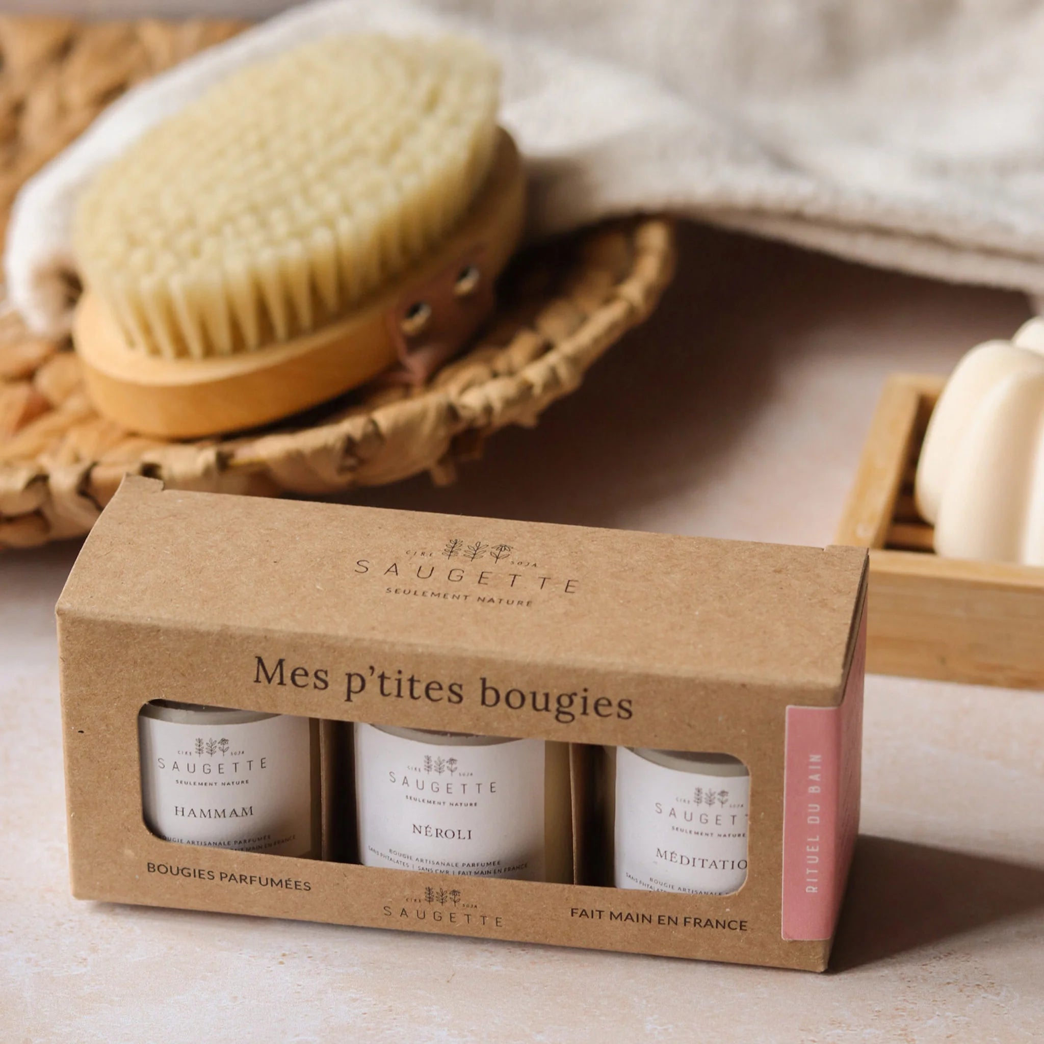 Coffrets de 3 bougies parfumées
