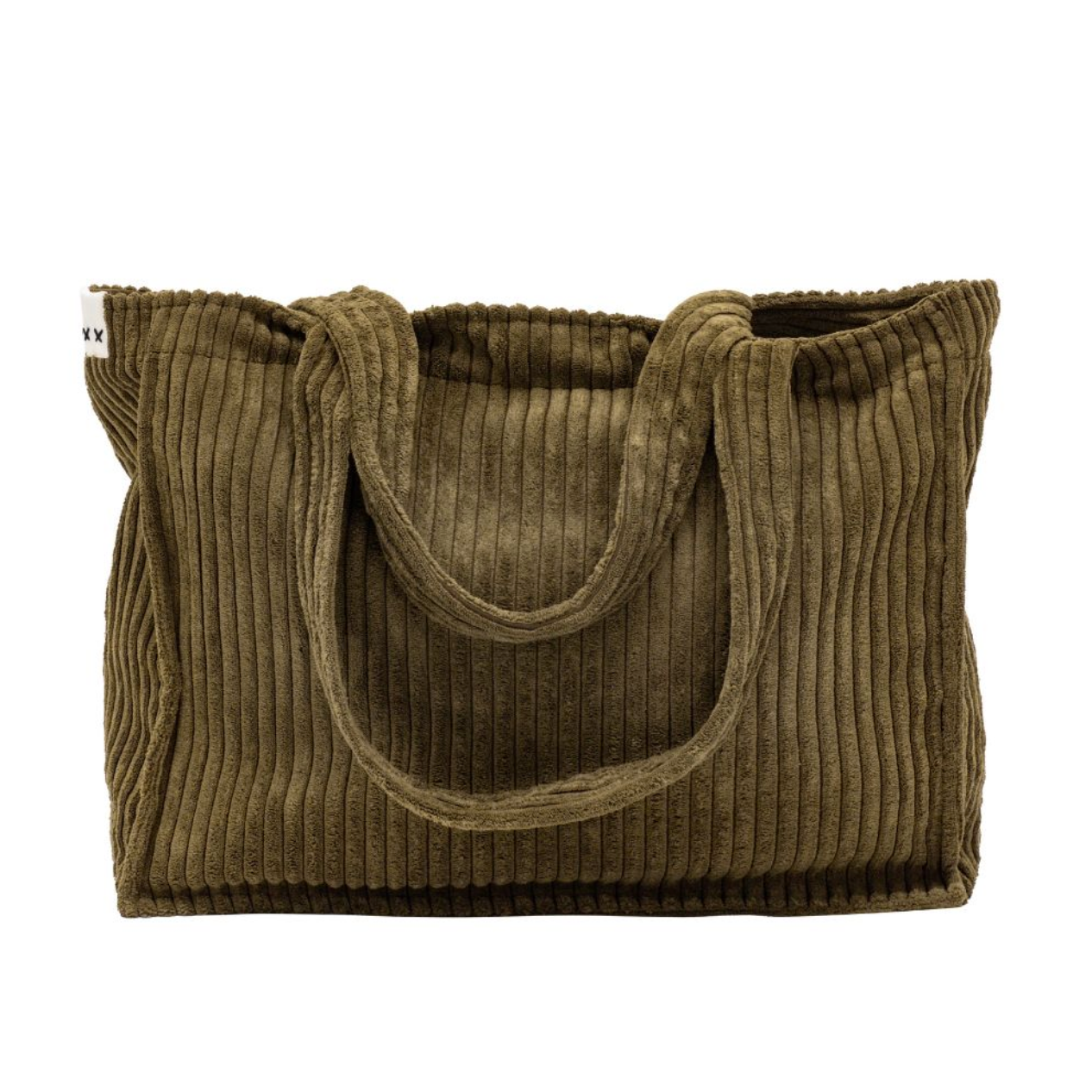 Sac cabas en velours côtelé
