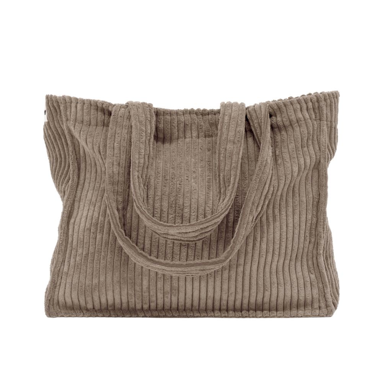 Sac cabas en velours côtelé