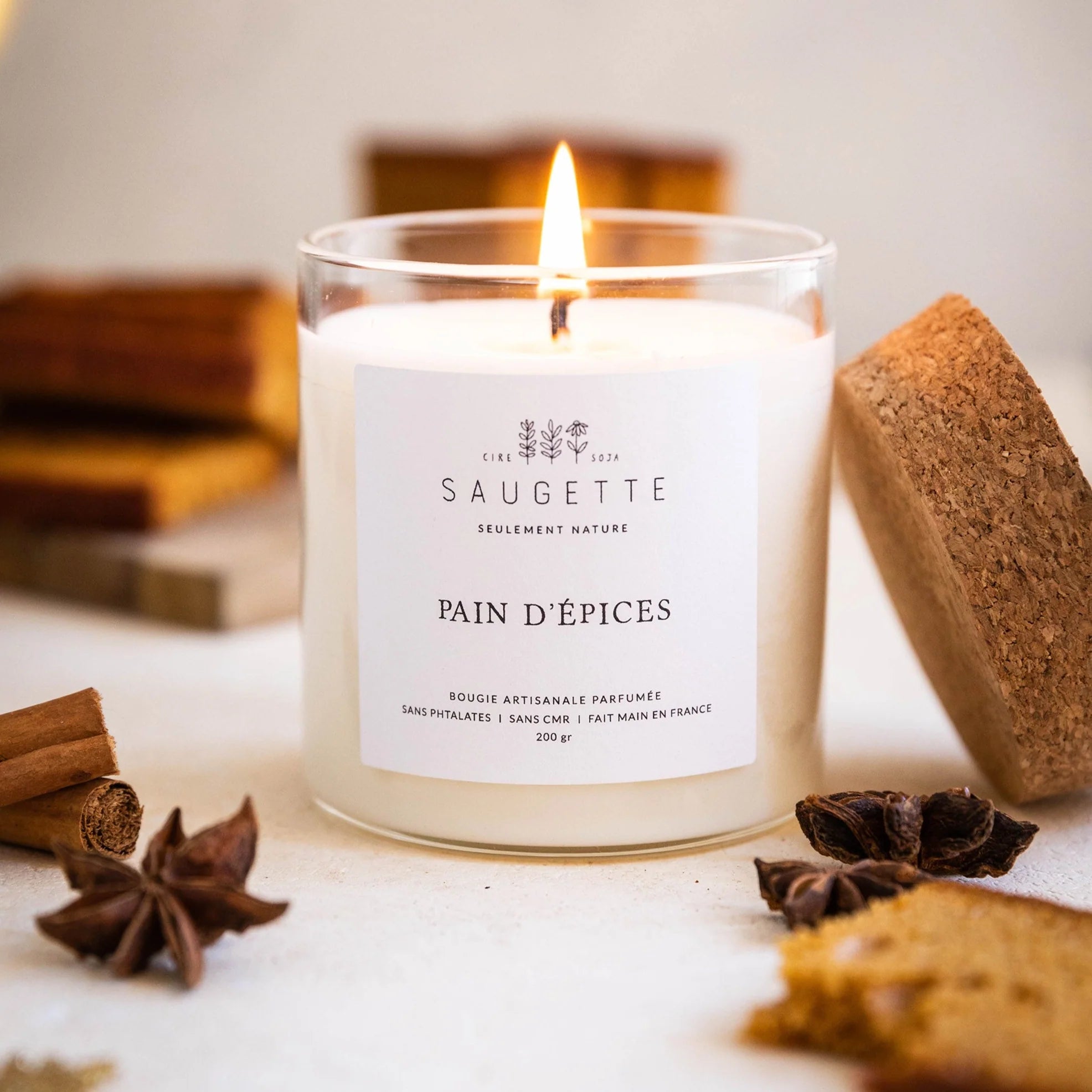 Bougie soirée d'hiver