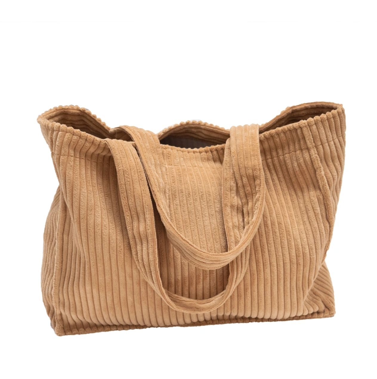 Sac cabas en velours côtelé