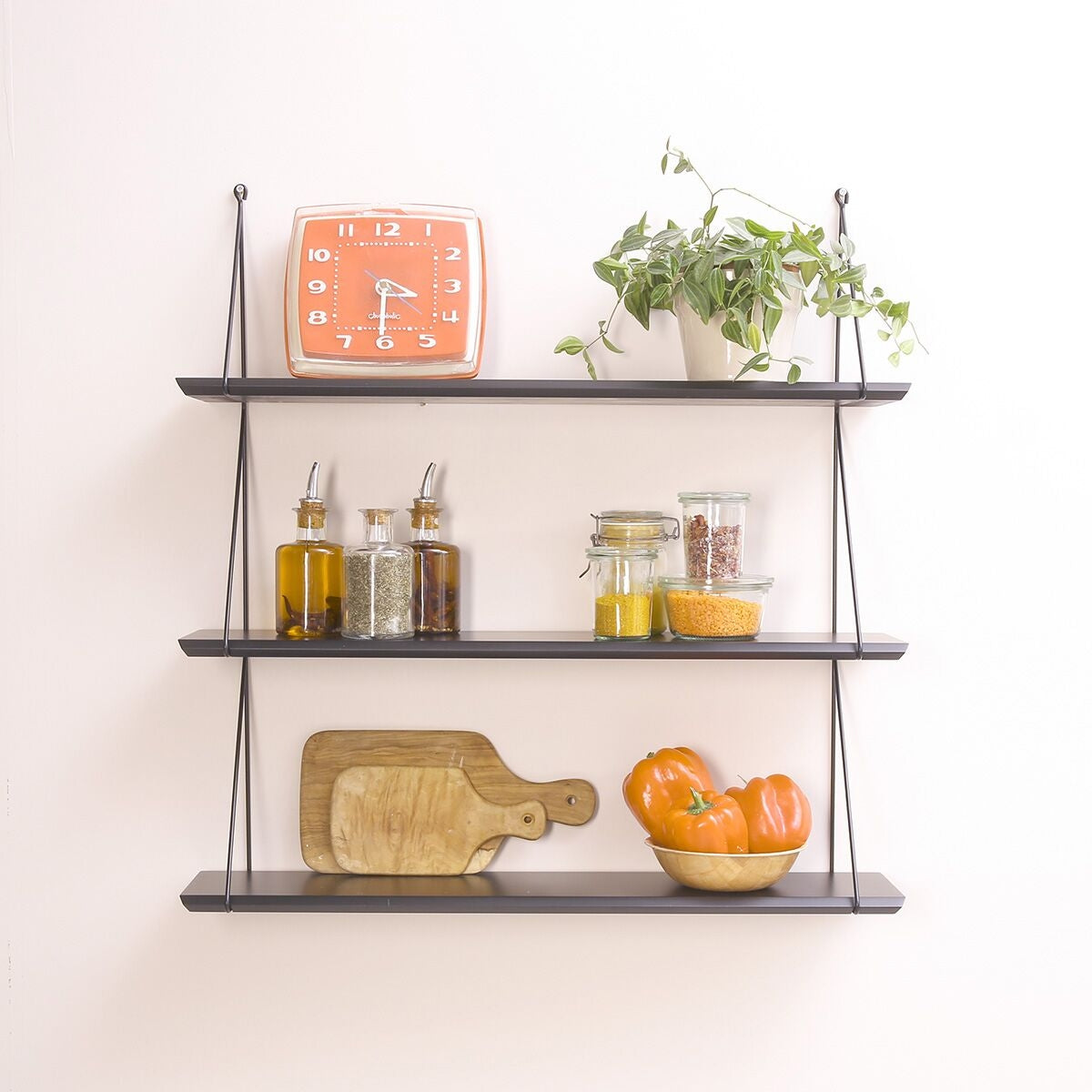 Etagère rétro noire