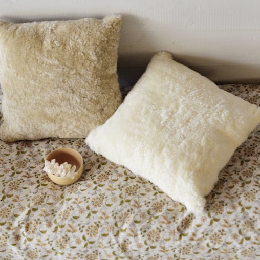 Coussin en peau de mouton
