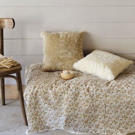 Coussin en peau de mouton 