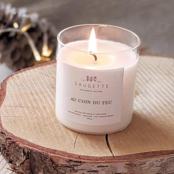 Scented candle "By the fireside"
