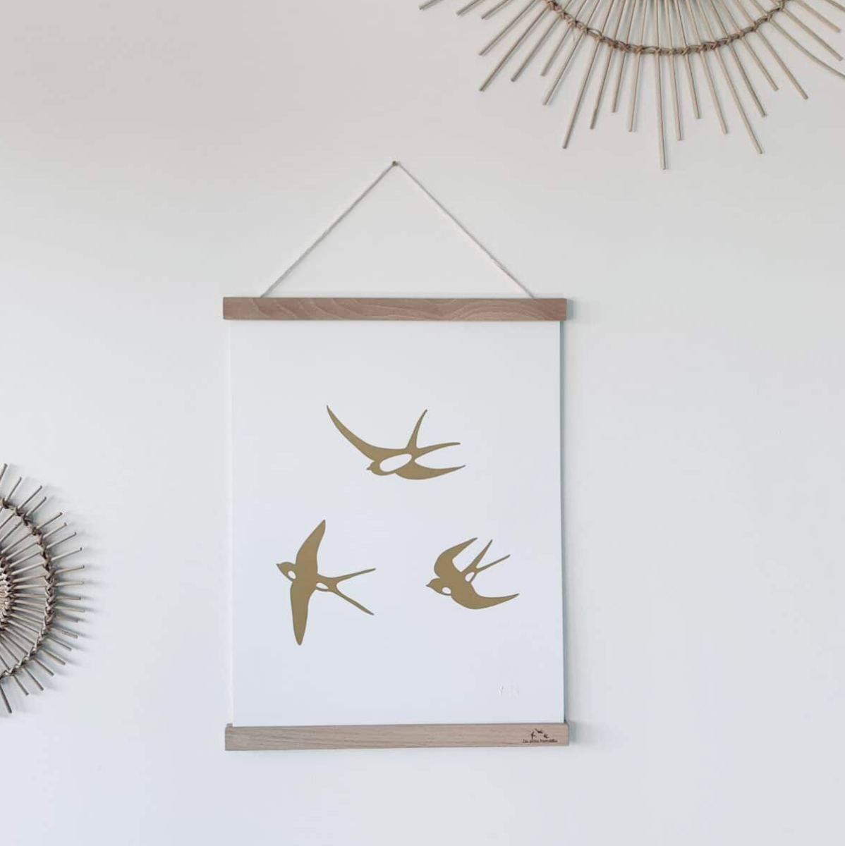 Paper poster – The golden swallows