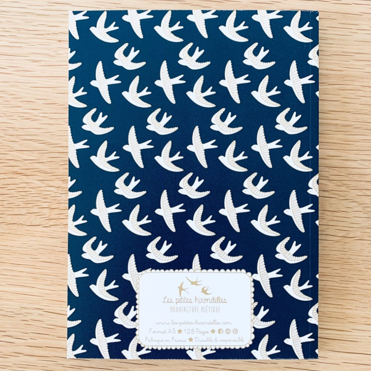 A5 notebook – Swallows in flight – Blue sky