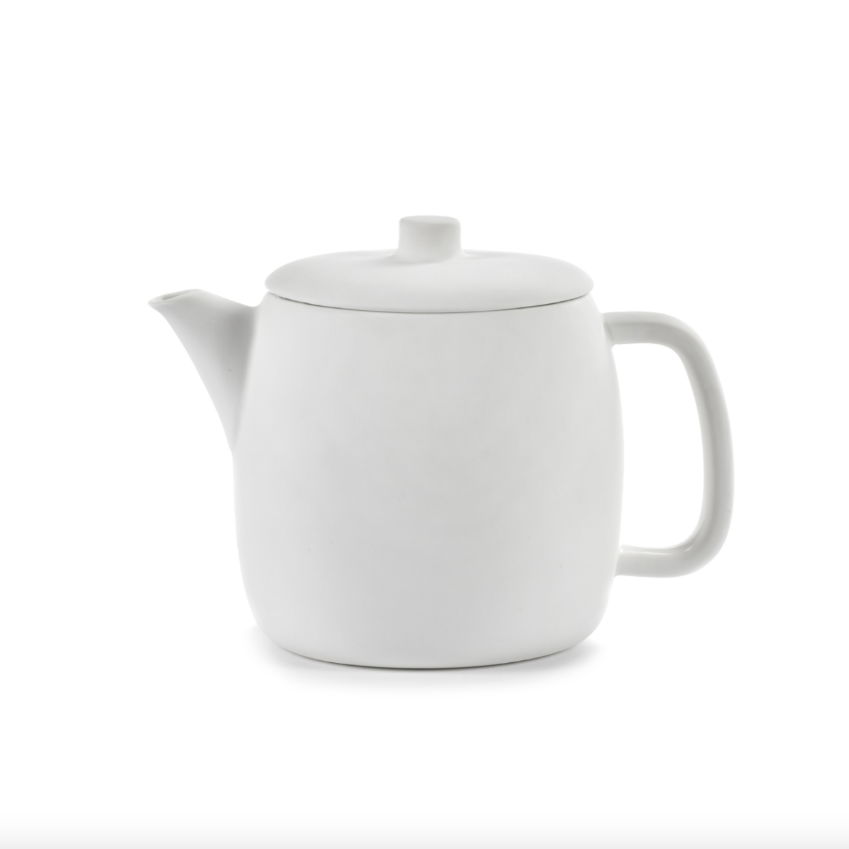 Théière en porcelaine blanche