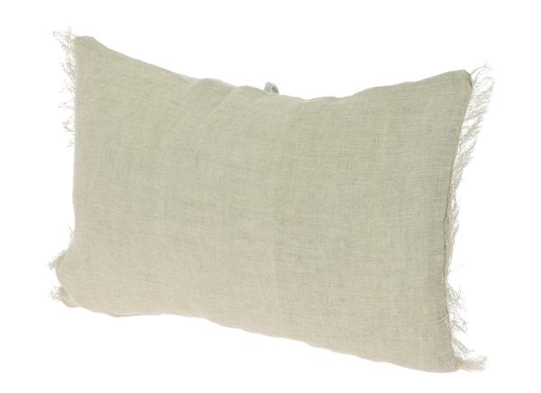 Washed linen cushion