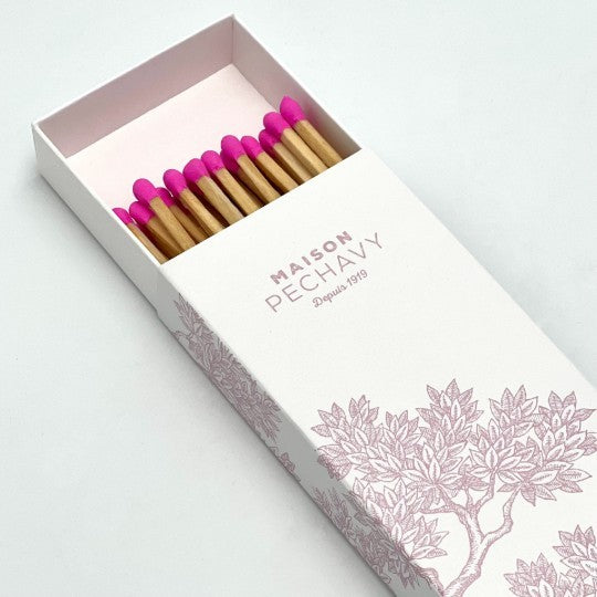 Box of matches and fine candles "La vie en rose"