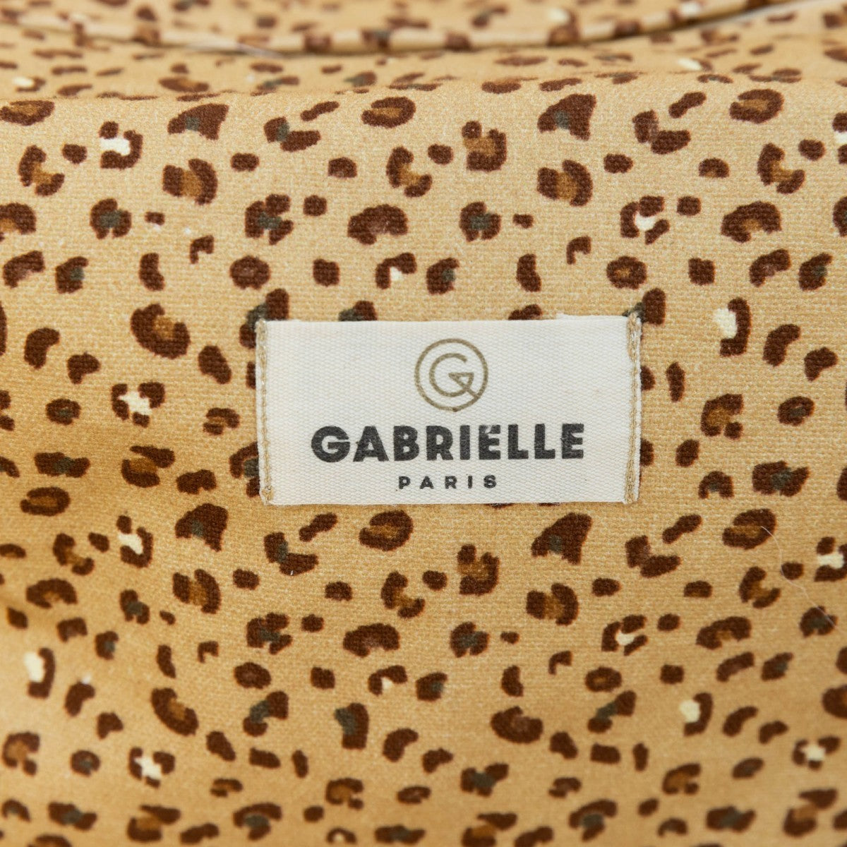 Trousse en coton léopard
